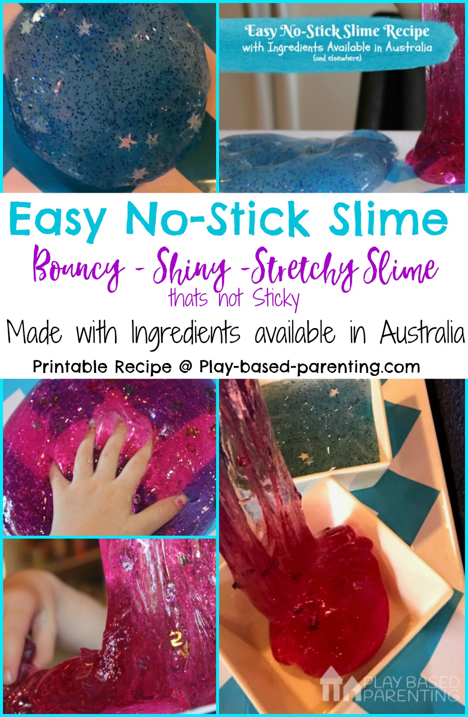 easy no stick slime with australian ingredients