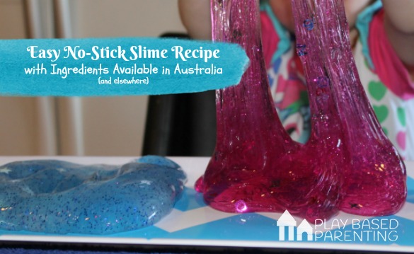 no stick slime recipe with Australian ingredients