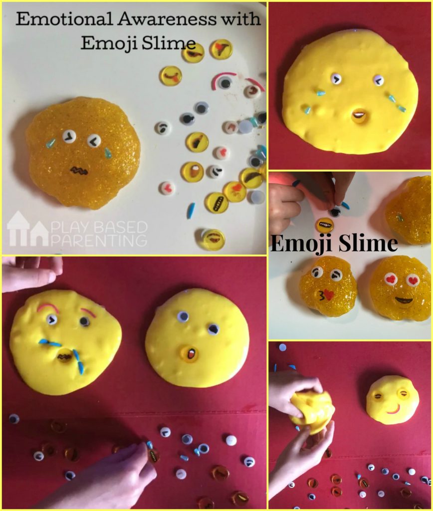 Emoji Slime Recipe Faces for Empathy in children