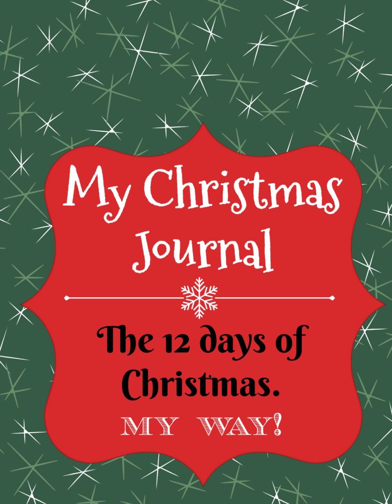 Christmas advent journal for kids