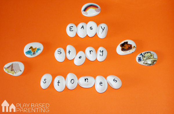 DIY story stones to increase your child's vocabulary before school