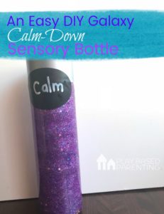 easy DIY Galaxy Calm-Down Sensory Bottle
