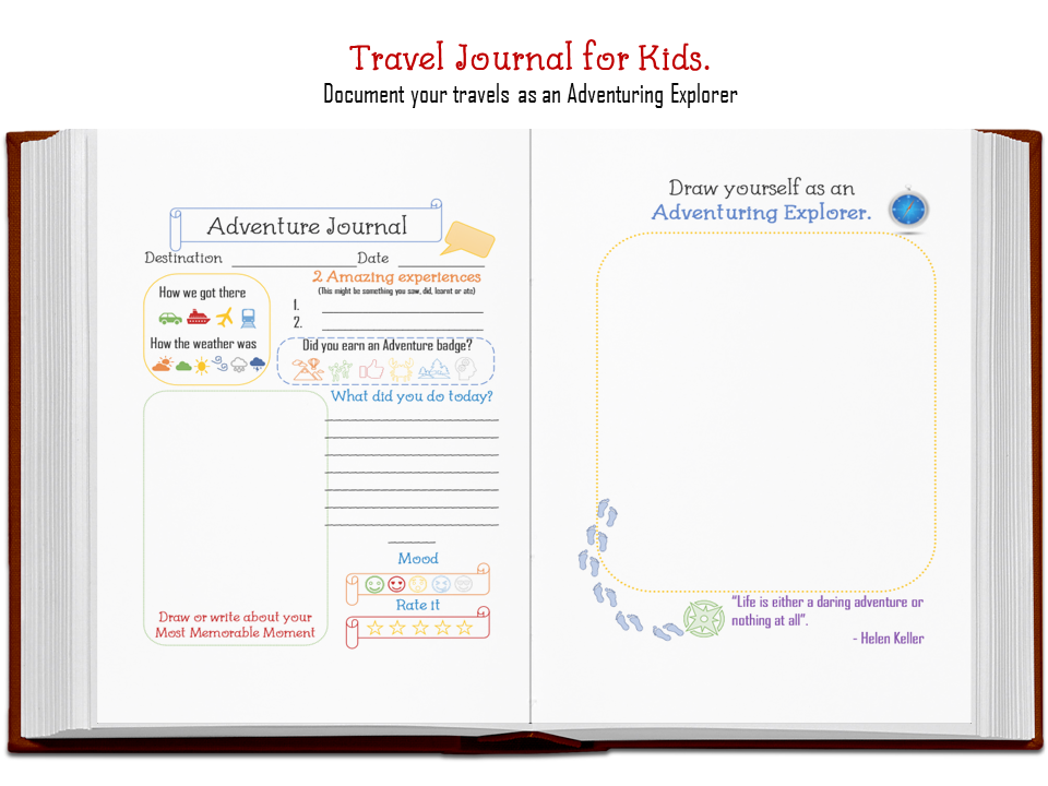 Travel Journal for kids australia